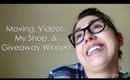 July Update {Moving, Videos, My Shop, & Giveaway Winner!!!}