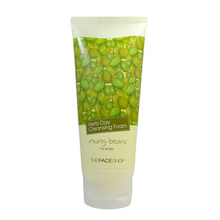 The Face Shop Herb Day Cleansing Foam - Softening Mung Bean