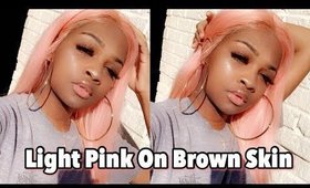 Light Pink Hair On Brown Skin| Chit Chat Ft. Longqi Hair