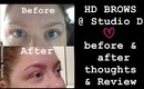 HD brows @ Studio D review I Bexberrymua