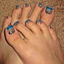 Zebra toenails