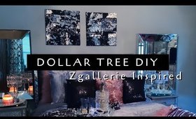 DOLLAR TREE DIY| Zgallerie Inspired Wall Decor| Sequin Wall Decor