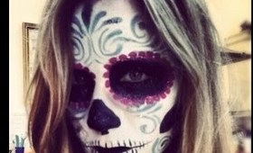 Sugar Skull Makeup Tutorial- Day of the Dead (Dia de los Muertos)