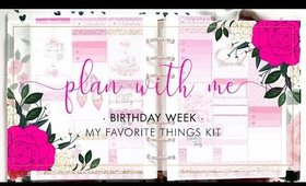 Plan With Me! Super Chatty Birthday Week B6 Rings Memory Plan | Bliss & Faith Paperie