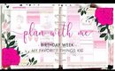 Plan With Me! Super Chatty Birthday Week B6 Rings Memory Plan | Bliss & Faith Paperie