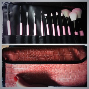 Just receives my new Bhcosmetics.com Pink Brush set! :)