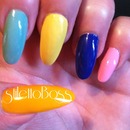 Spring colored nails 