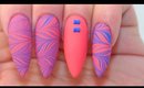 Matte Water Marble Nails | Water Marble Sticker
