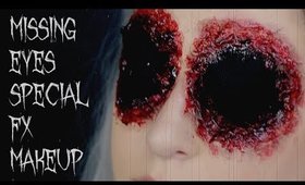 missing eyes sfx makeup tutorial | 31 Days of Halloween
