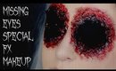 missing eyes sfx makeup tutorial | 31 Days of Halloween