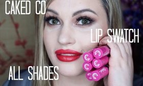 Caked Makeup Lip Fondant Lip Swatch! All shades!