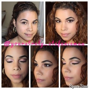 Before and After Simple cut crease look