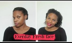 Everyday Fresh Face w. Red lip 2015 | PRETTYDENE
