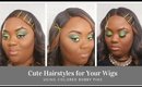 Cute easy hairstyles for your wigs ft @glamhousecollection hair-@glindadotson