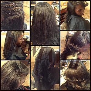 This is a partial sew-in ,w// Complete Style