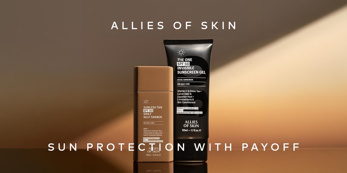 The SPF lineup made for daily protection with a little more payoff. Shop the Allies of Skin The One SPF 50 & Sunless Tan SPF 50 at Beautylish.com