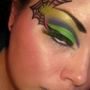 Spider Web Halloween Makeup!