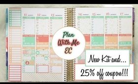 Plan With Me | Peach Mint Dream (Erin Condren Vertical)