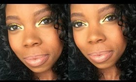 Bold + Glam Yellow Glittery Eyes