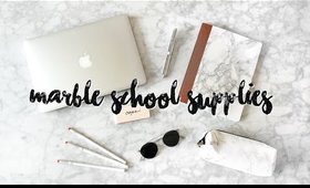 DIY School Supplies 2016! Marble & Minimal