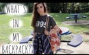 What's in my Backpack?!