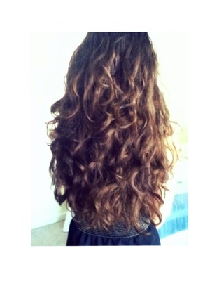The mop on my head, after I slept with it in a bun. wavy beach hair!!  
