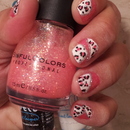 Pink Leopard Nail Design 