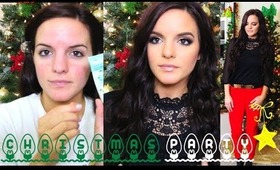 Christmas Party I Hair, Makeup, & Outfit Idea!