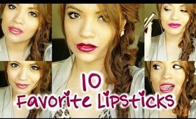 Best 10 Fall Lipsticks Collab w/ AlisonLovesJB