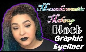 Black Graphic Liner Tutorial ~ Monochromatic Makeup Series