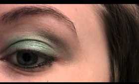 St Patrick's Day Eye/Mermaid Green Look! (eyeshadow used E.L.F 100 eyeshadow palette)
