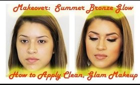 Makeover:  Glowy Bronze on Latina Skin