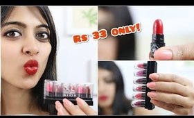 Rs 33 Lipsticks! _ Super Affordable Mini Lipstick for Indian Skin | SuperWowStyle Prachi