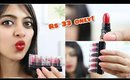 Rs 33 Lipsticks! _ Super Affordable Mini Lipstick for Indian Skin | SuperWowStyle Prachi