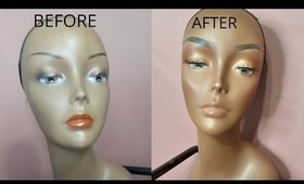 Mannequin Makeover-Wig Display Revamp