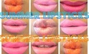 ★ ♥MILANI, MAYBELLINE, WET & WILD  LIP SWATCHES| LIPSTICK COLOR FOR THE SUMMER♥✔2013
