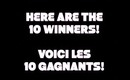 GAGNANTS  |  WINNERS - CONCOURS ANNABELLE GIVEAWAY