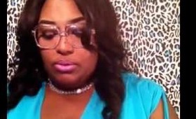 Lippies,Diva signs and clear Gazelle glasses