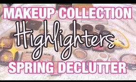 Makeup Collection & Declutter 2017 | HIGHLIGHTERS & ILLUMINATORS | MelissaQ