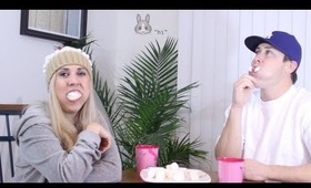 Chubby Bunny Challenge: Husband VS Wife