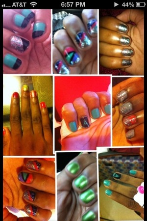 A couple of my favored nail styles I rocked along the year❤❤ I made them all myself enjoy!
