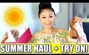 SUMMER HAUL + TRY ON! | Target, Honey Bum, Tory Burch, LeTote, Macy's, Trunk Club