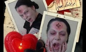 Vampire Marked by a Crucifix Make Up Tutorial