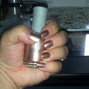 A perfect bronzey rosy gold. Orly Rage