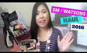 [TAGALOG/Taglish] SM Department Store / Watsons Makeup Haul 2016 | thelatebloomer11