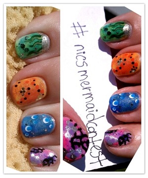 Another look for a nail art contest on Instagram