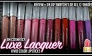 💄l BH Cosmetics l Luxe Lacquer Vivid Color Lipsticks l Review + Lip Swatches of all 12 Shades!