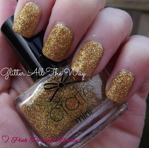 A Gold Holographic pure glitter from the Ciate Minimanimonth Advent Calender