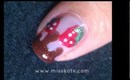 Strawberry with Chocolate drips Nails