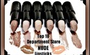 TOP 10 +  NUDE...Beige...light brown   Department Store Lipsticks!